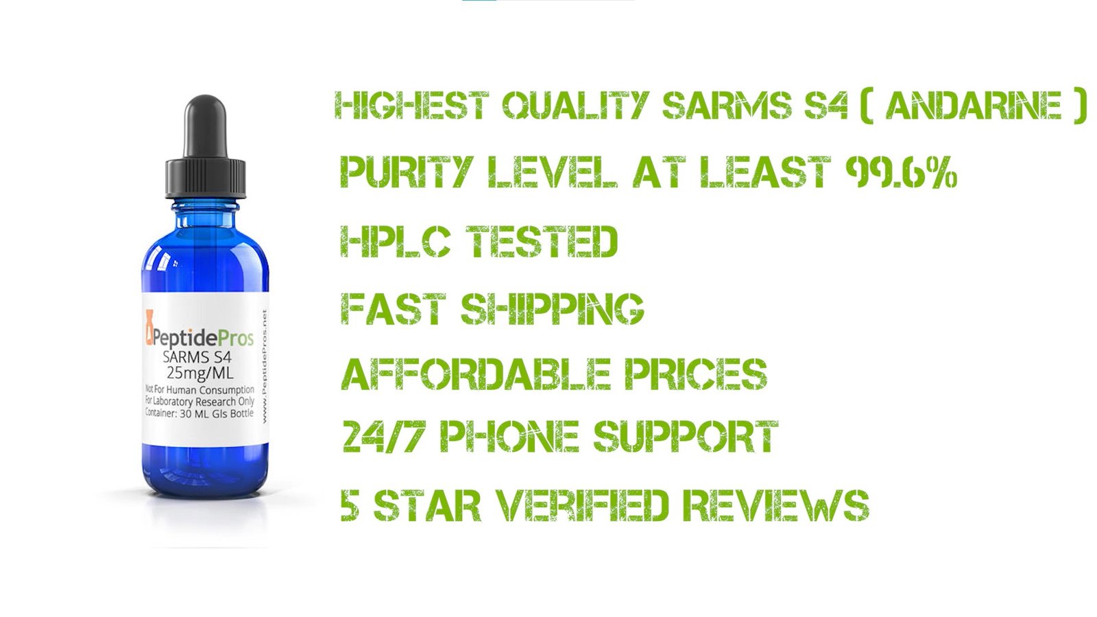 SARMs S4 Andarine 25mg/ml @ 30 ml SARMs S4 Andarine 25mg/ml @ 30 ml