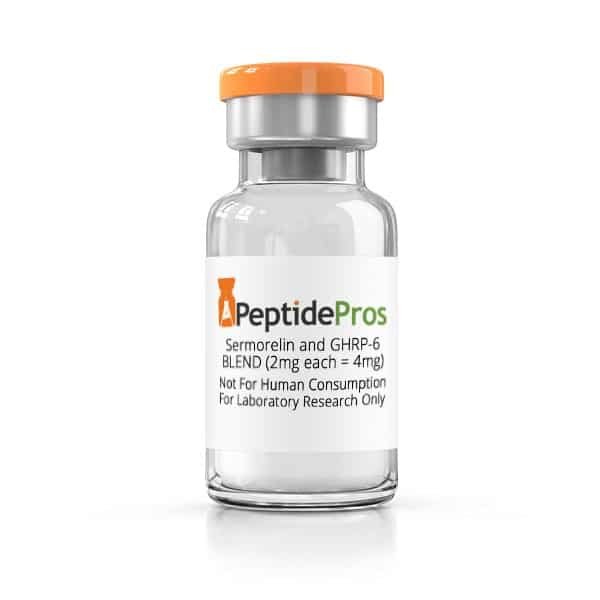 Sermorelin and GHRP-6 BLEND (2mg each = 4mg total)